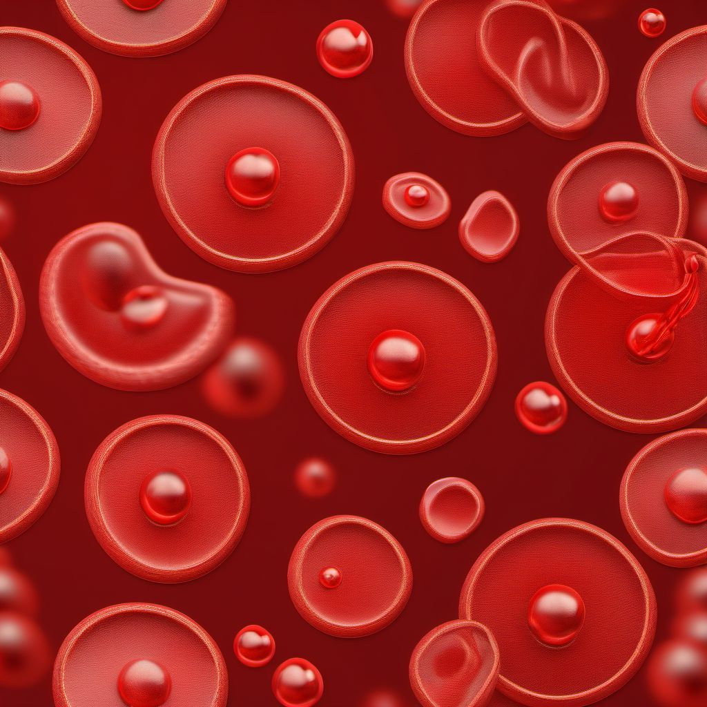 Anemia complicating the puerperium digital illustration