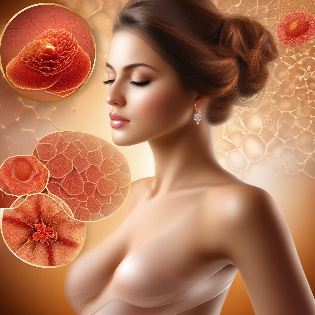 Diseases of the skin and subcutaneous tissue complicating pregnancy digital illustration