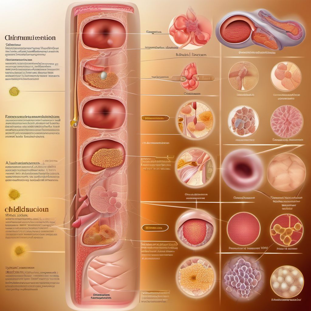 Diseases of the skin and subcutaneous tissue complicating the puerperium digital illustration