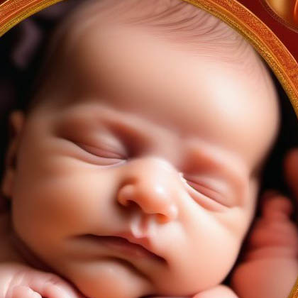 Disorders of newborn related to slow fetal growth and fetal malnutrition digital illustration