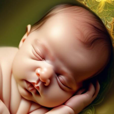 Other low birth weight newborn digital illustration