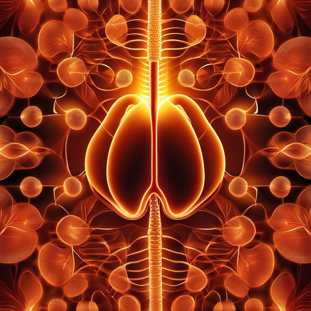 Chronic respiratory disease originating in the perinatal period digital illustration