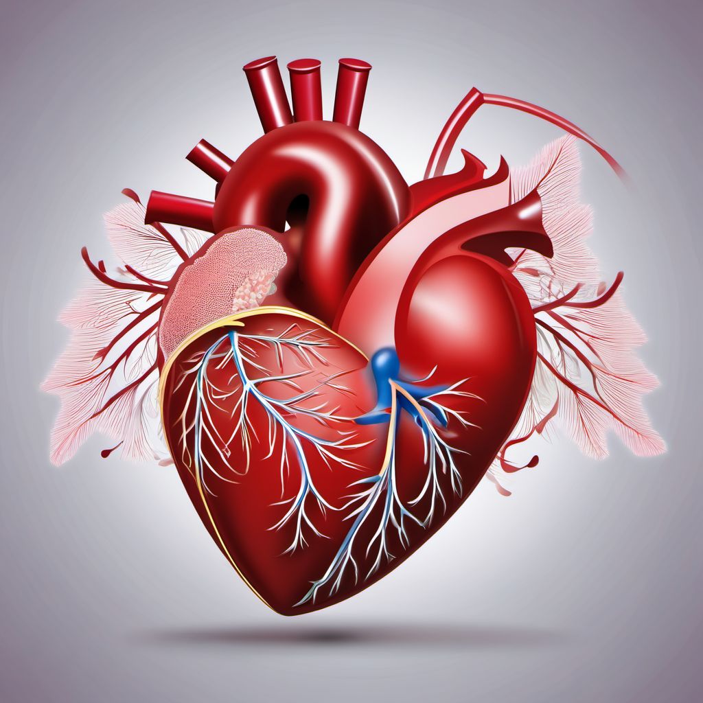 Cardiovascular disorders originating in the perinatal period digital illustration