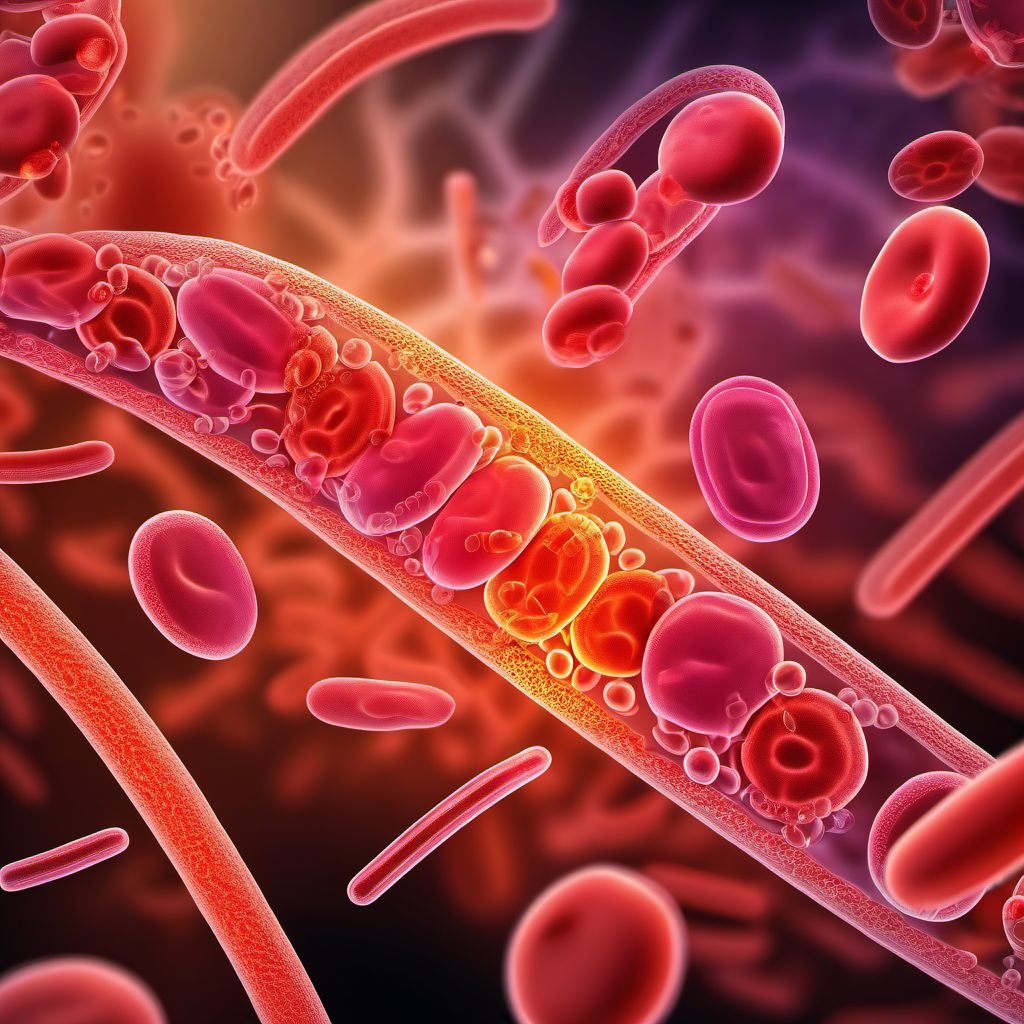 Bacterial sepsis of newborn digital illustration