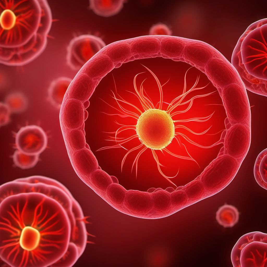 Sepsis of newborn due to other and unspecified streptococci digital illustration