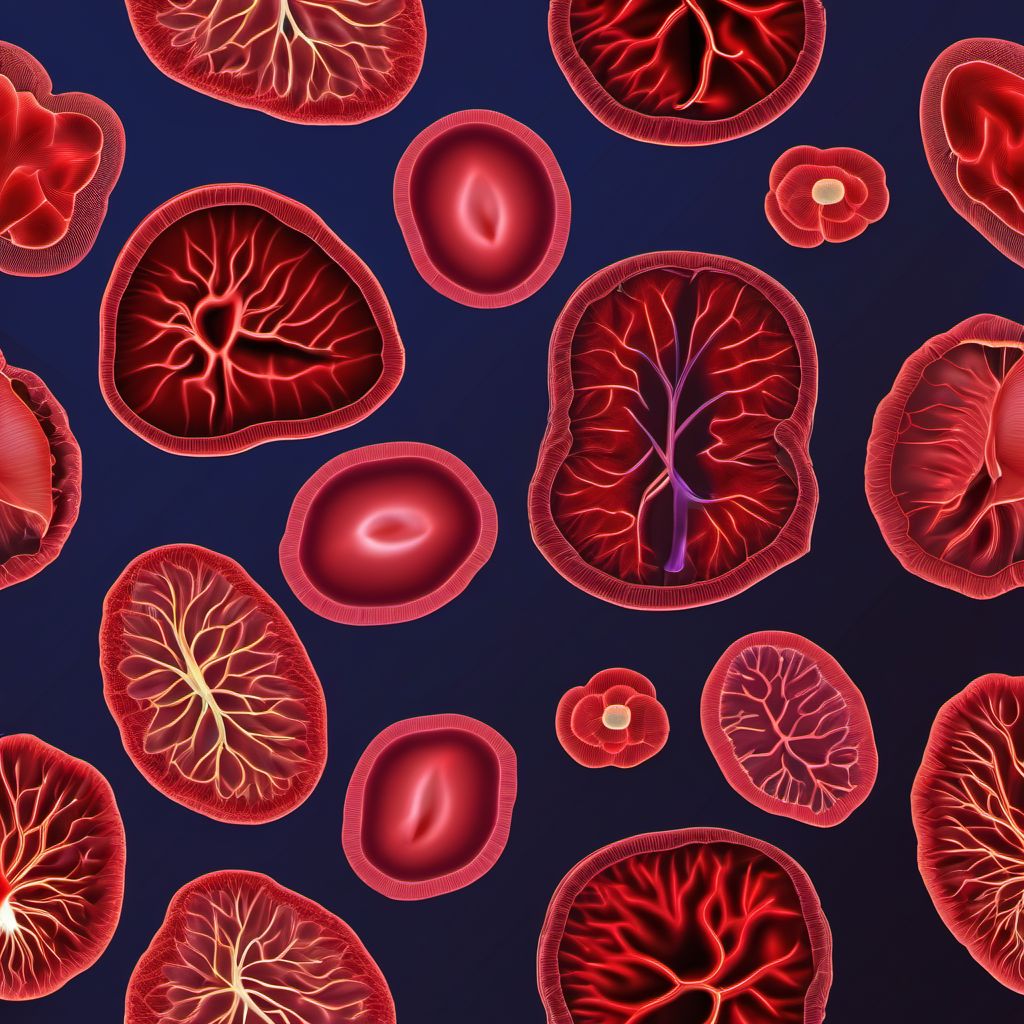 Other intracranial (nontraumatic) hemorrhages of newborn digital illustration