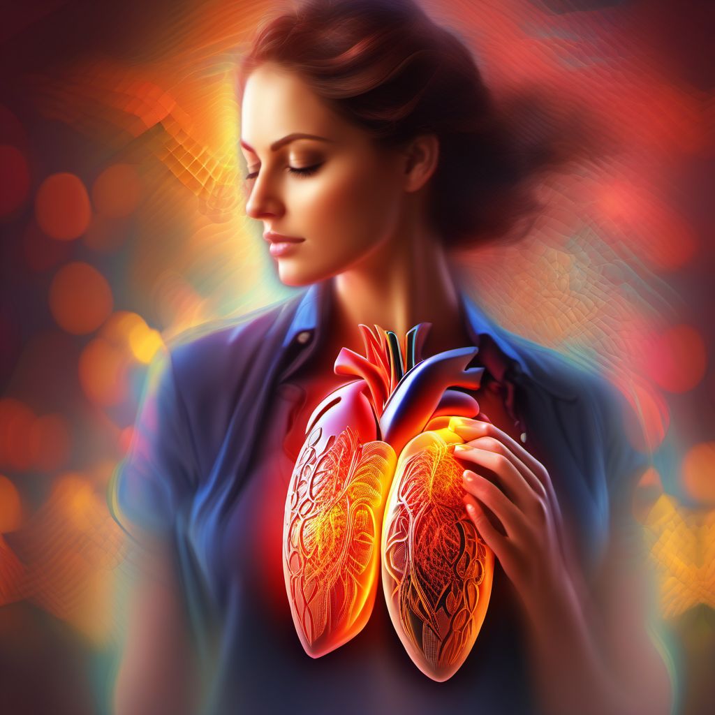 Other chest pain digital illustration