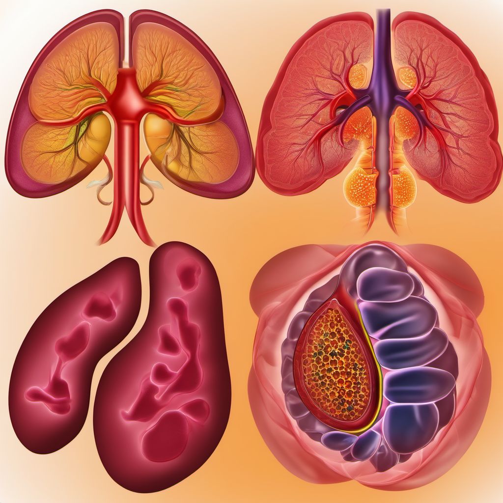 Hepatomegaly and splenomegaly, not elsewhere classified digital illustration