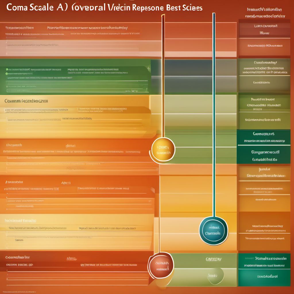 Coma scale, best verbal response, none digital illustration