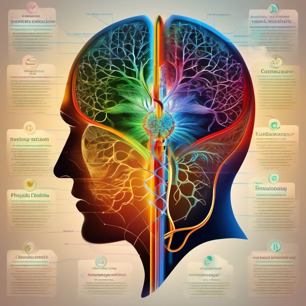 Symptoms and signs involving emotional state digital illustration