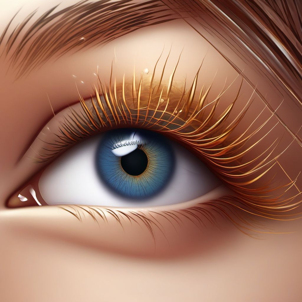 Other superficial bite of left eyelid and periocular area digital illustration