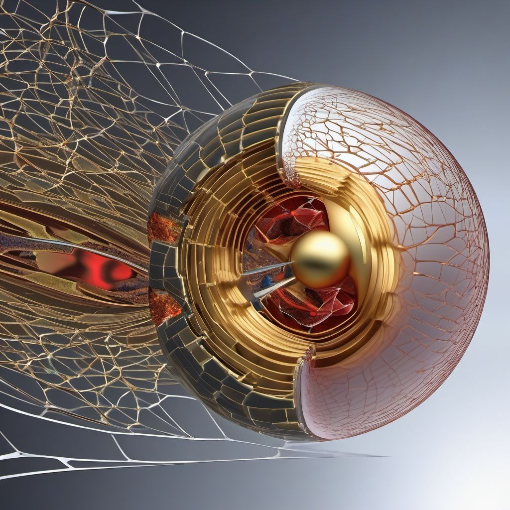 Fracture of orbital floor, left side digital illustration