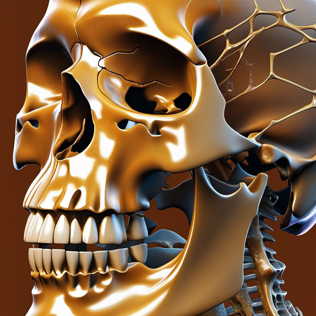 Fracture of malar, maxillary and zygoma bones, unspecified digital illustration