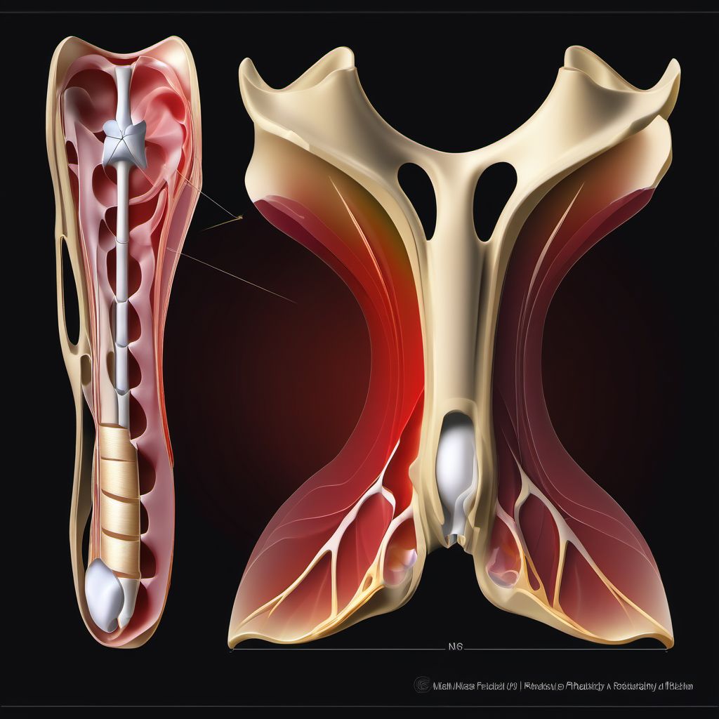 Malar fracture, unspecified side digital illustration