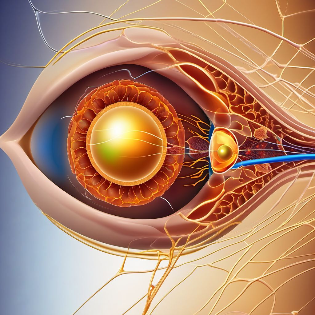 Injury of optic nerve and pathways digital illustration