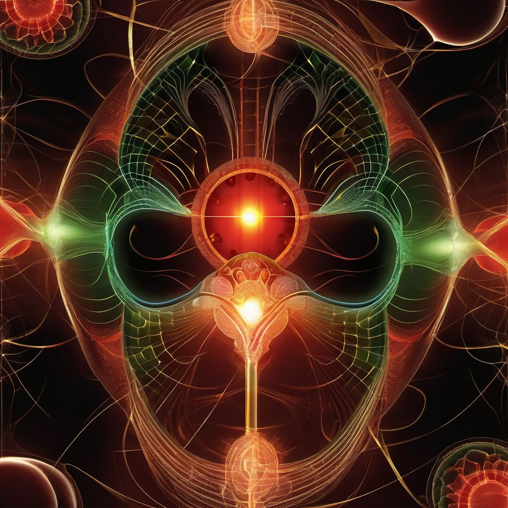 Injury of optic tract and pathways, unspecified side digital illustration