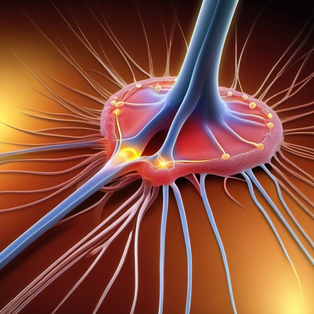 Injury of trochlear nerve, unspecified side digital illustration