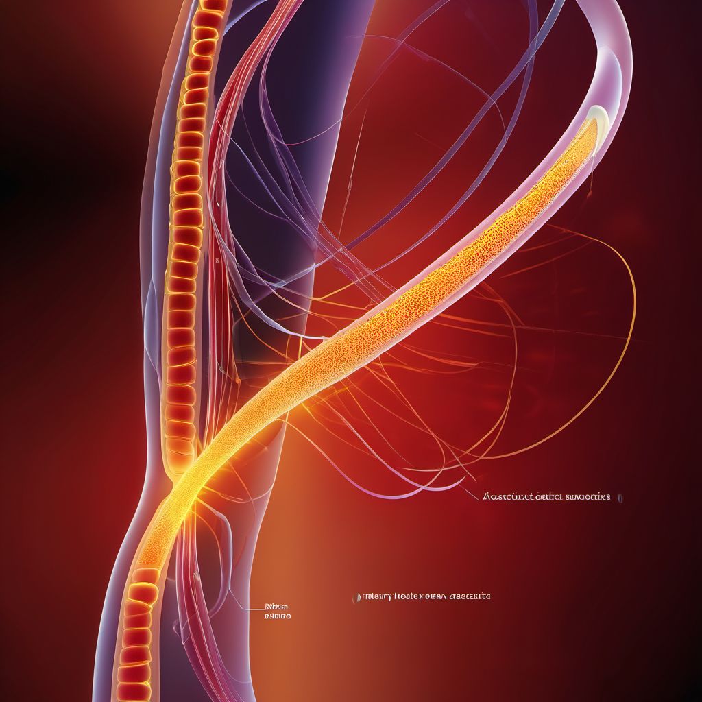 Injury of acoustic nerve, unspecified side digital illustration