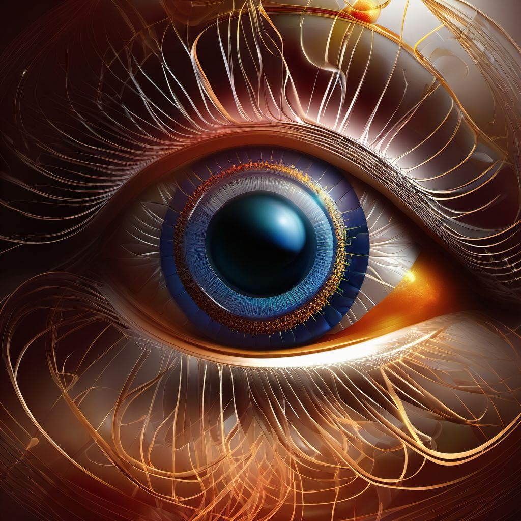 Injury of eye and orbit digital illustration