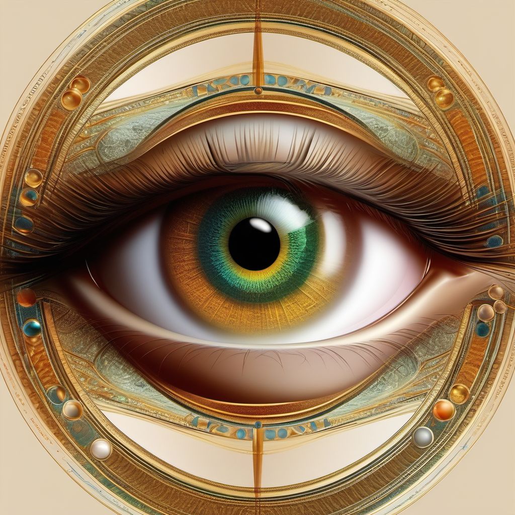 Other injuries of unspecified eye and orbit digital illustration