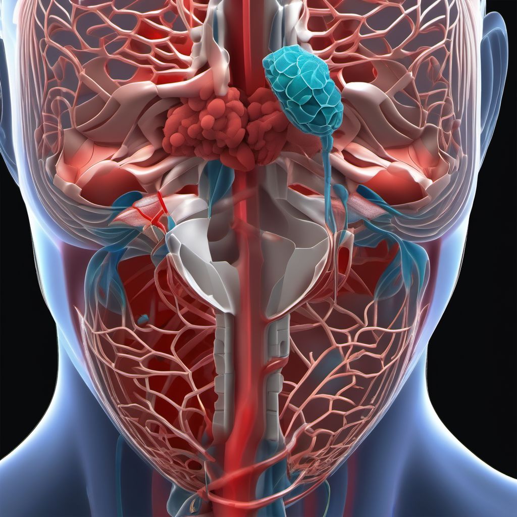 Contusion, laceration, and hemorrhage of brainstem digital illustration