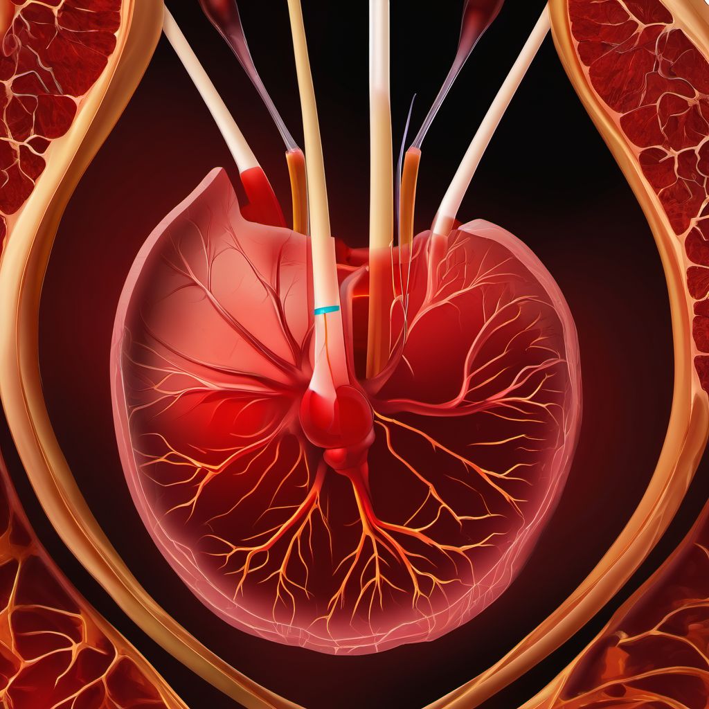 Epidural hemorrhage digital illustration