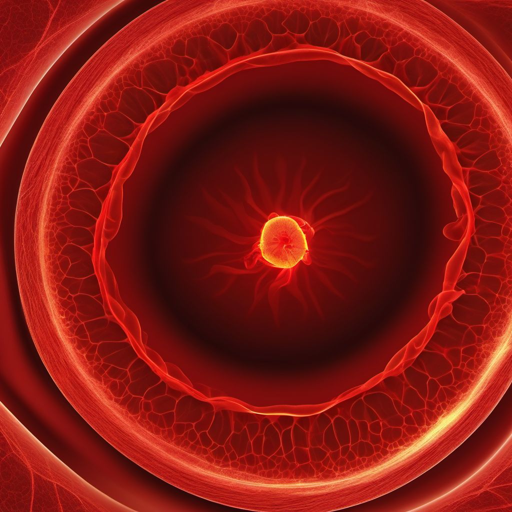 Epidural hemorrhage with loss of consciousness of 1 hour to 5 hours 59 minutes digital illustration