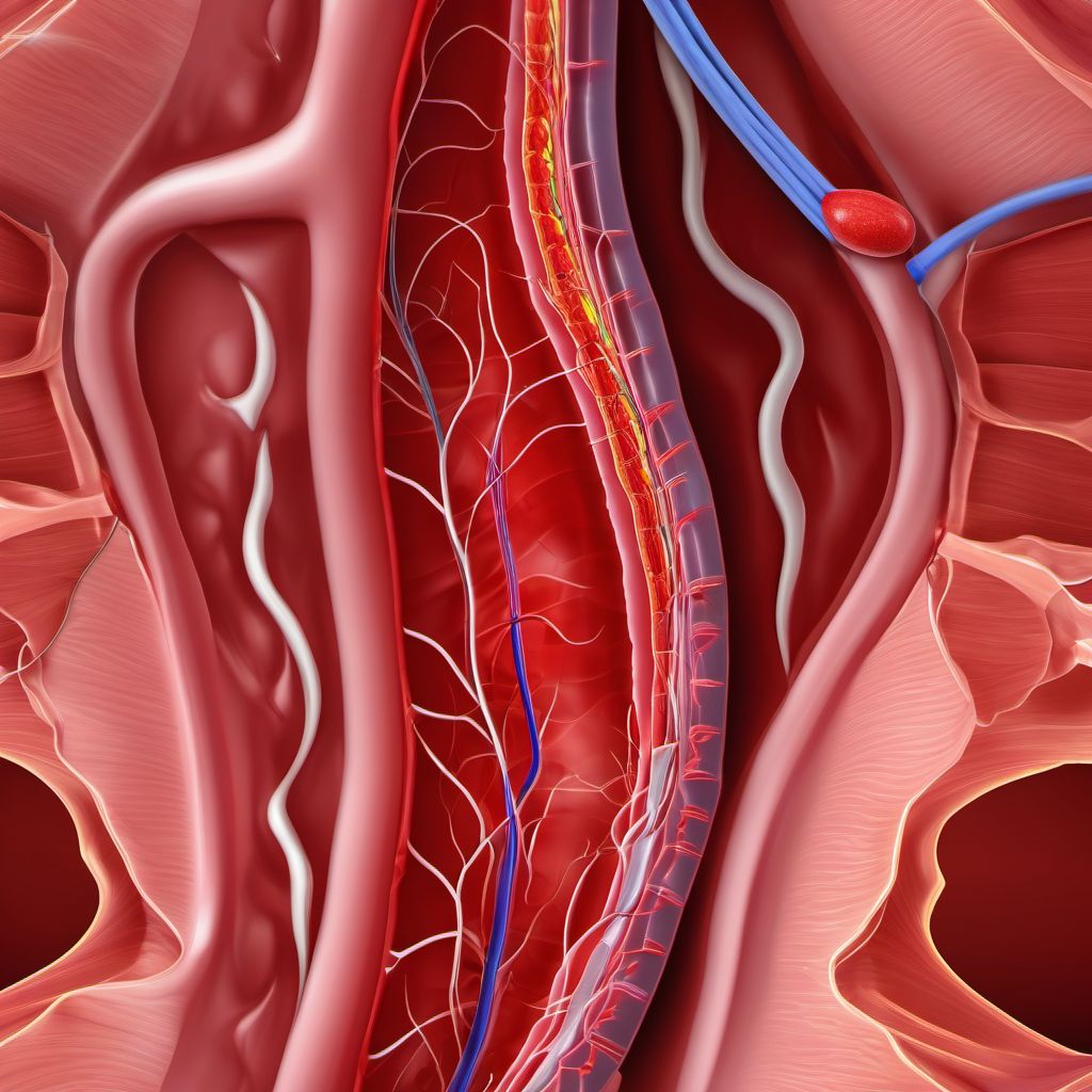 Injury of left internal carotid artery, intracranial portion, not elsewhere classified digital illustration