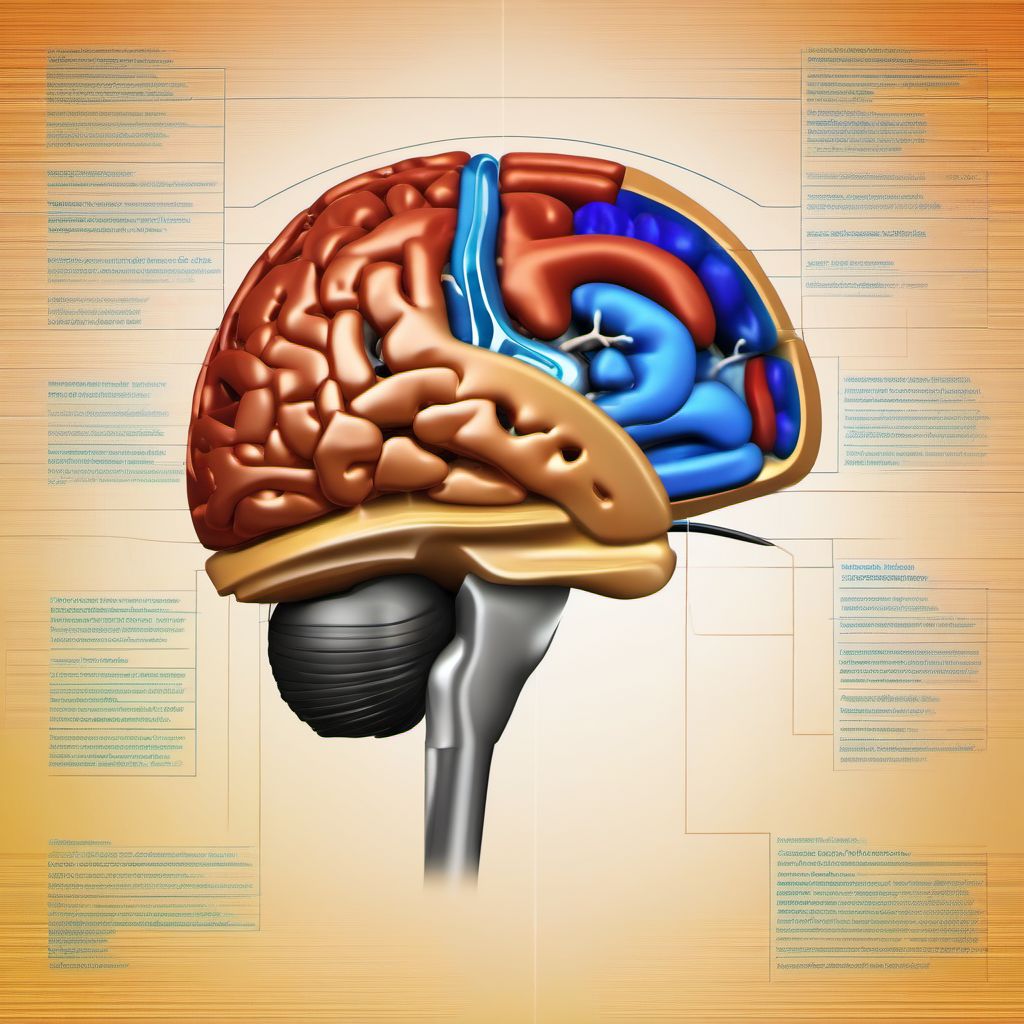 Unspecified intracranial injury with loss of consciousness of unspecified duration digital illustration