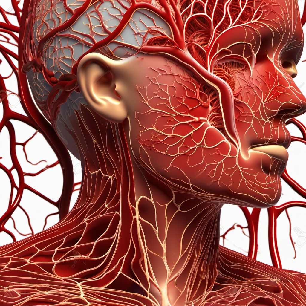 Injury of blood vessels of head, not elsewhere classified digital illustration