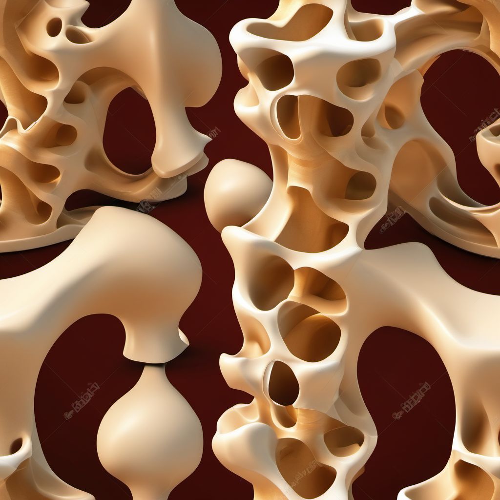 Other fracture of second cervical vertebra digital illustration