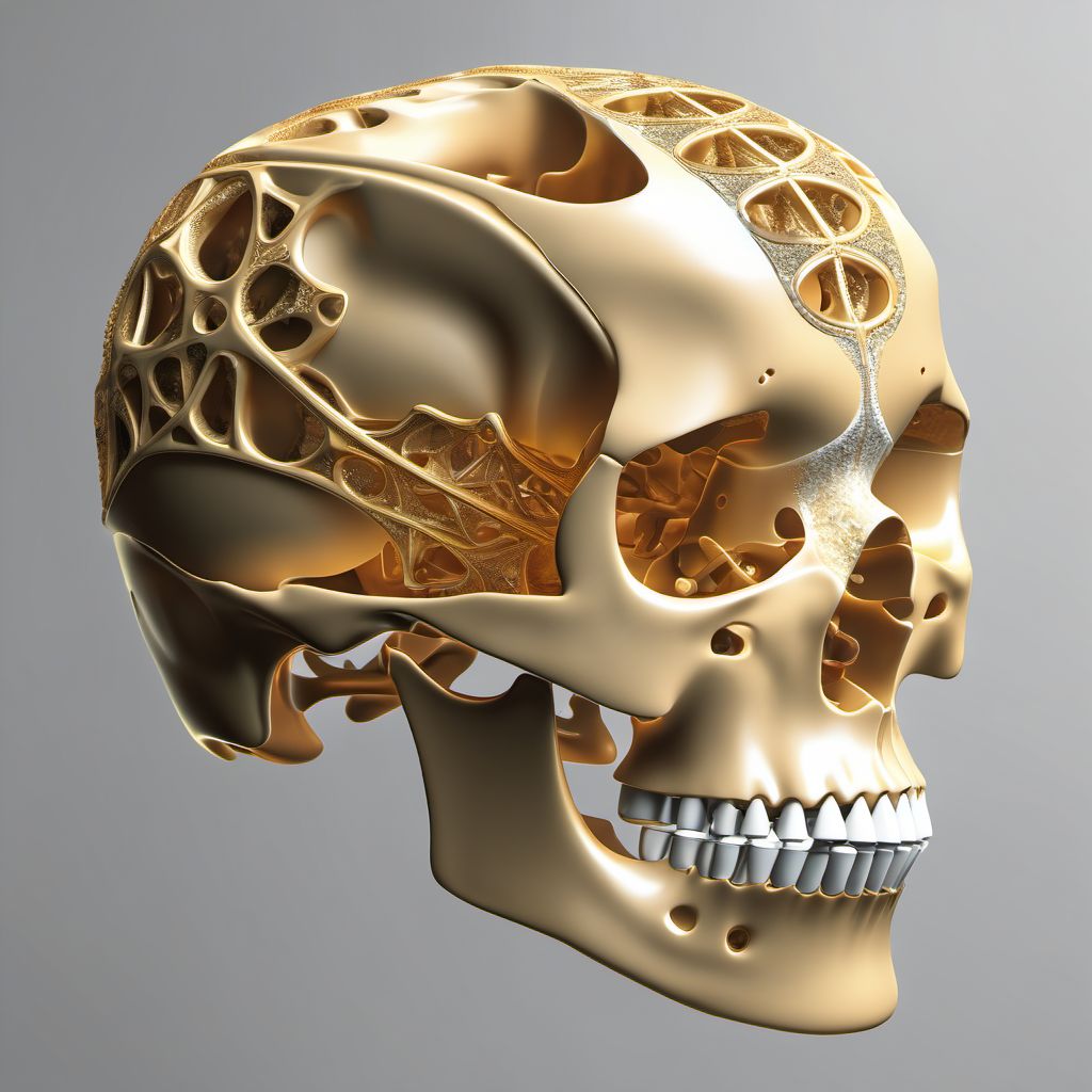 Other traumatic nondisplaced spondylolisthesis of sixth cervical vertebra digital illustration