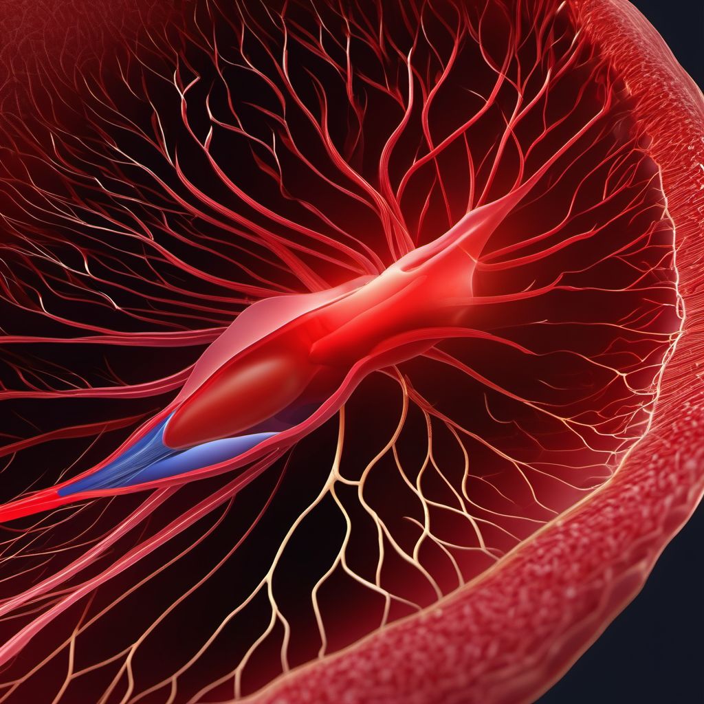 Other specified injury of carotid artery digital illustration