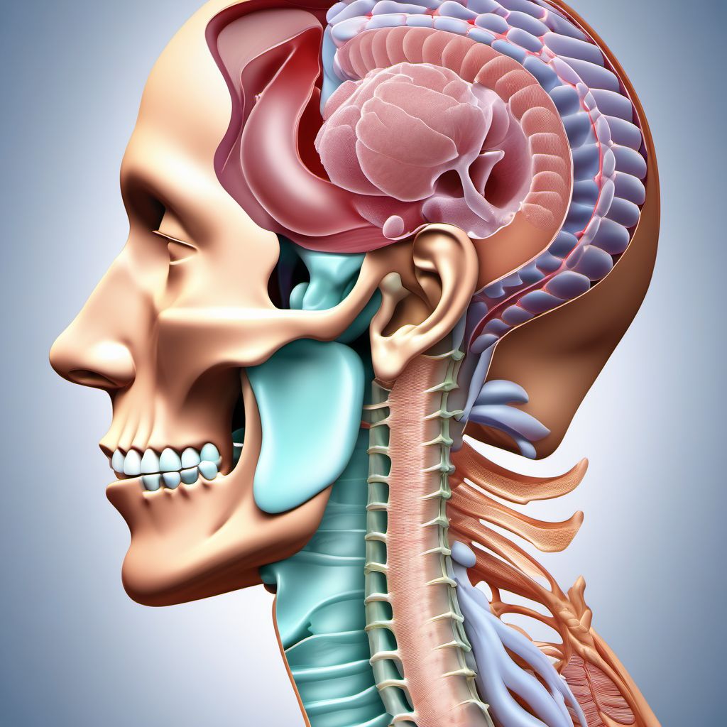 Other specified injuries of pharynx and cervical esophagus digital illustration