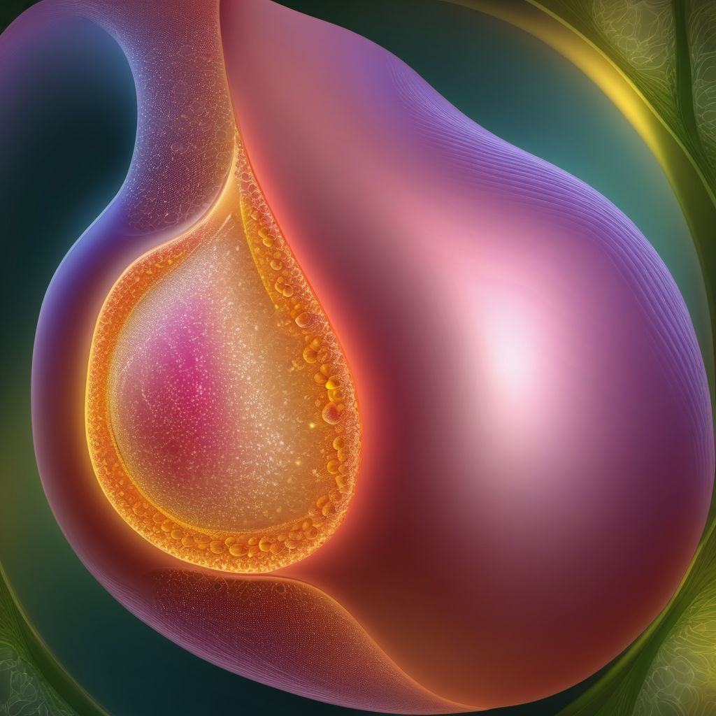 Blister (nonthermal) of breast, left breast digital illustration