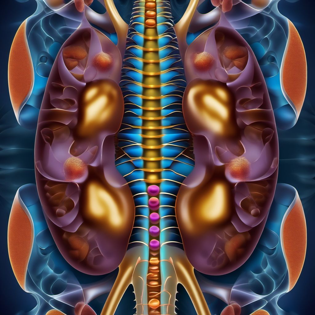 Blister (nonthermal) of back wall of thorax digital illustration
