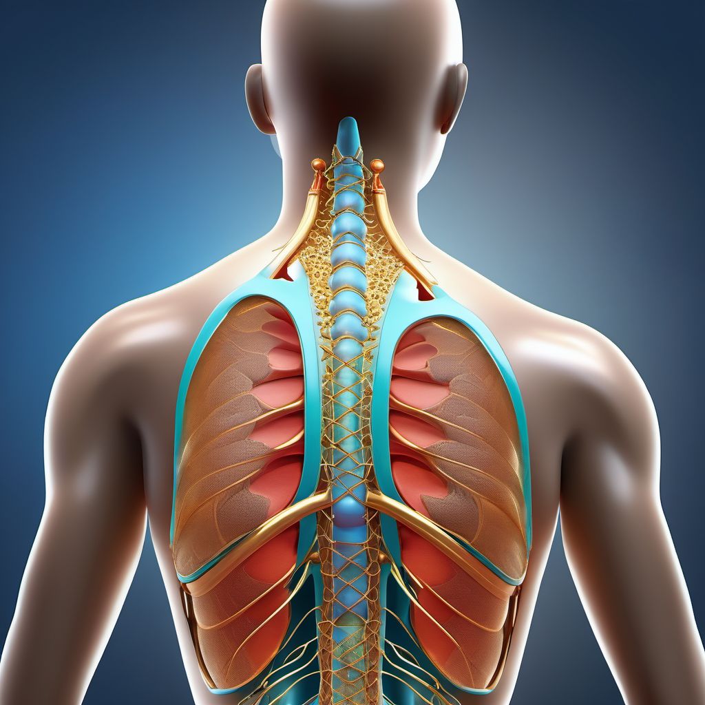 Superficial foreign body of right back wall of thorax ⋅ DX