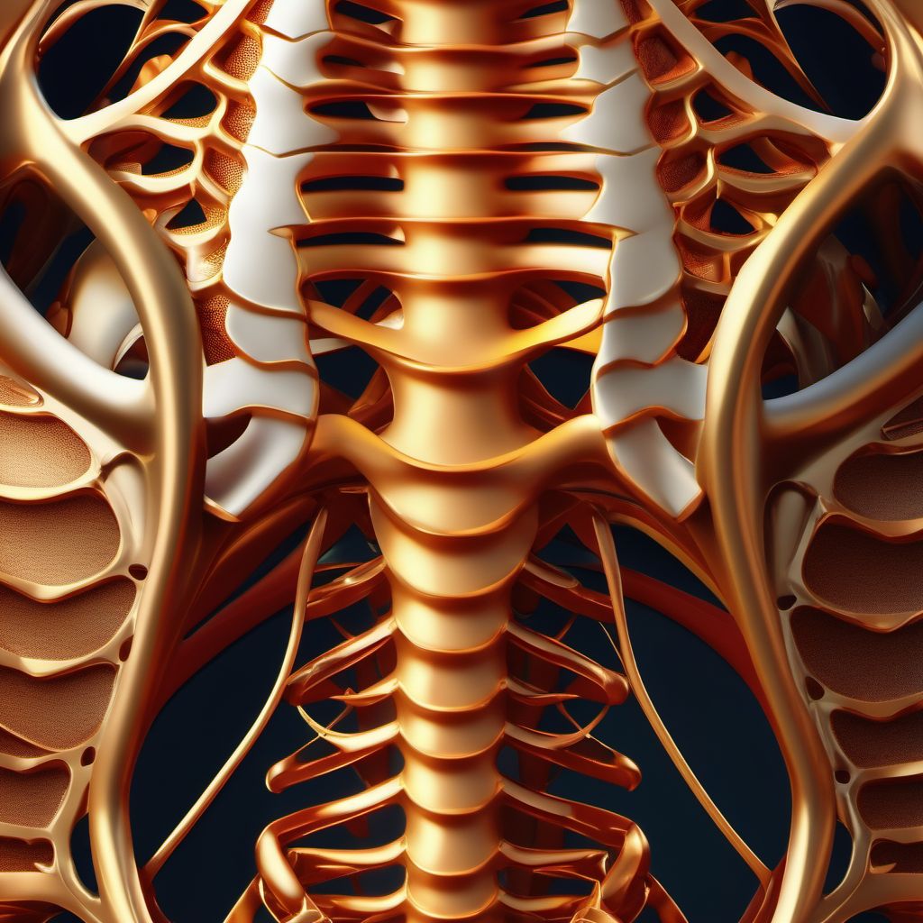 Other superficial bite of unspecified back wall of thorax digital illustration