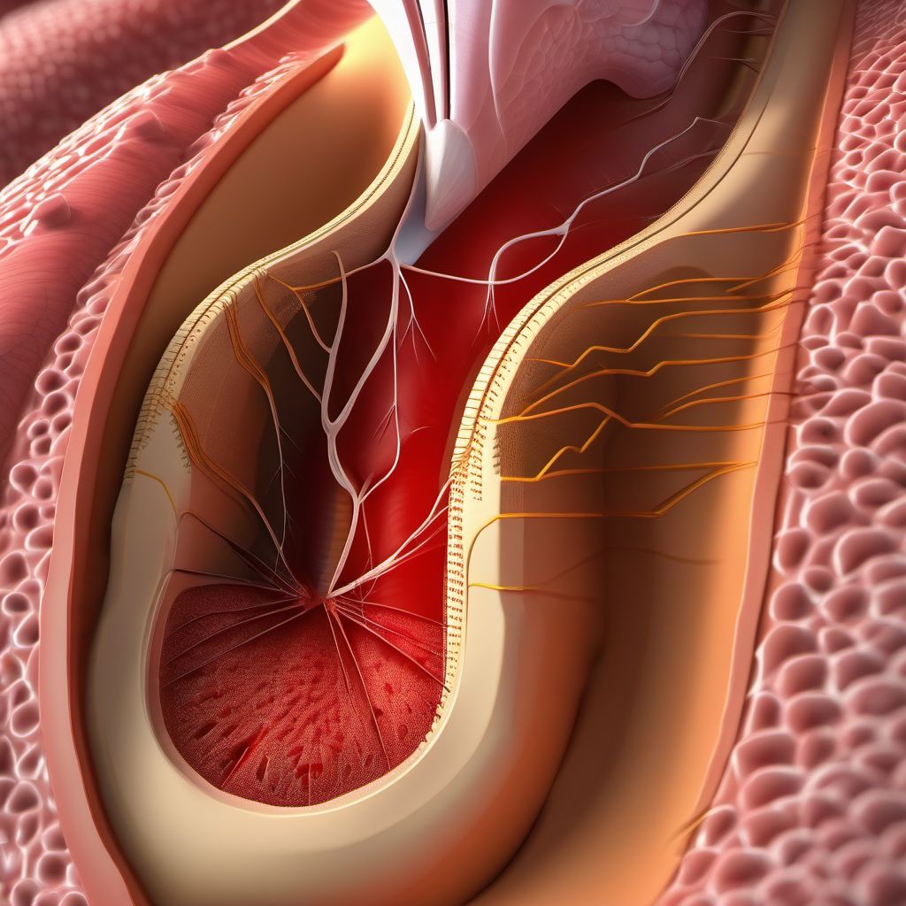 Puncture wound with foreign body of unspecified front wall of thorax without penetration into thoracic cavity digital illustration