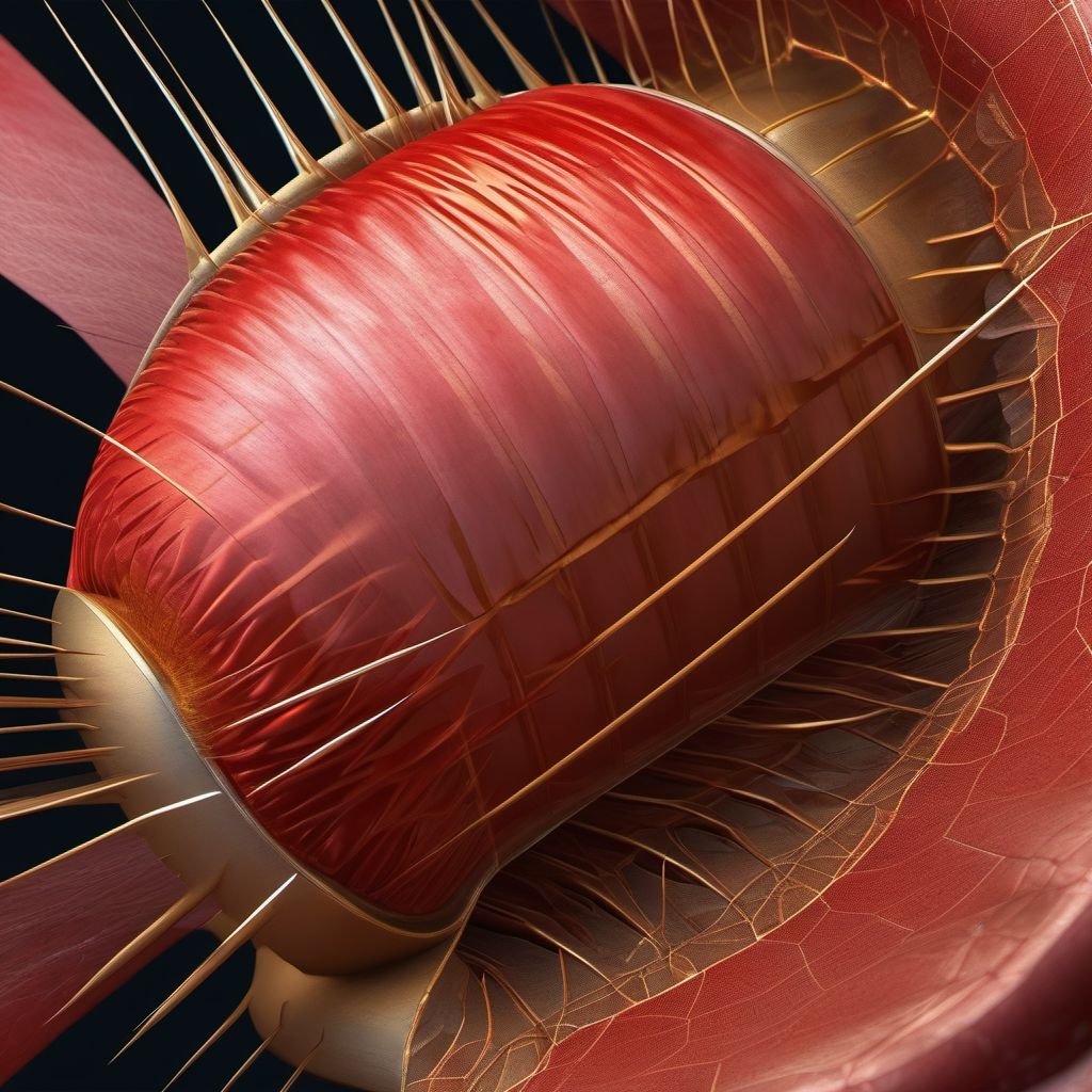 Puncture wound without foreign body of unspecified part of thorax digital illustration