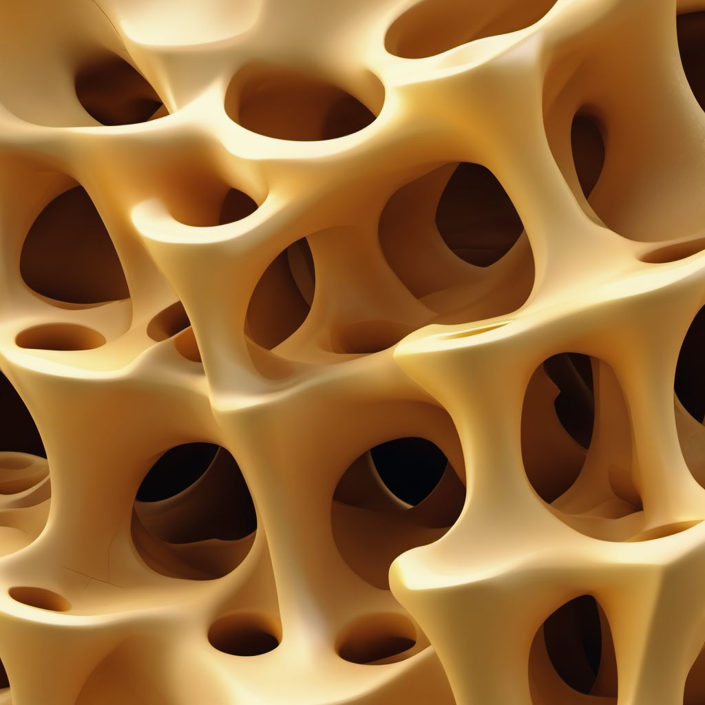 Fracture of T5-T6 vertebra digital illustration