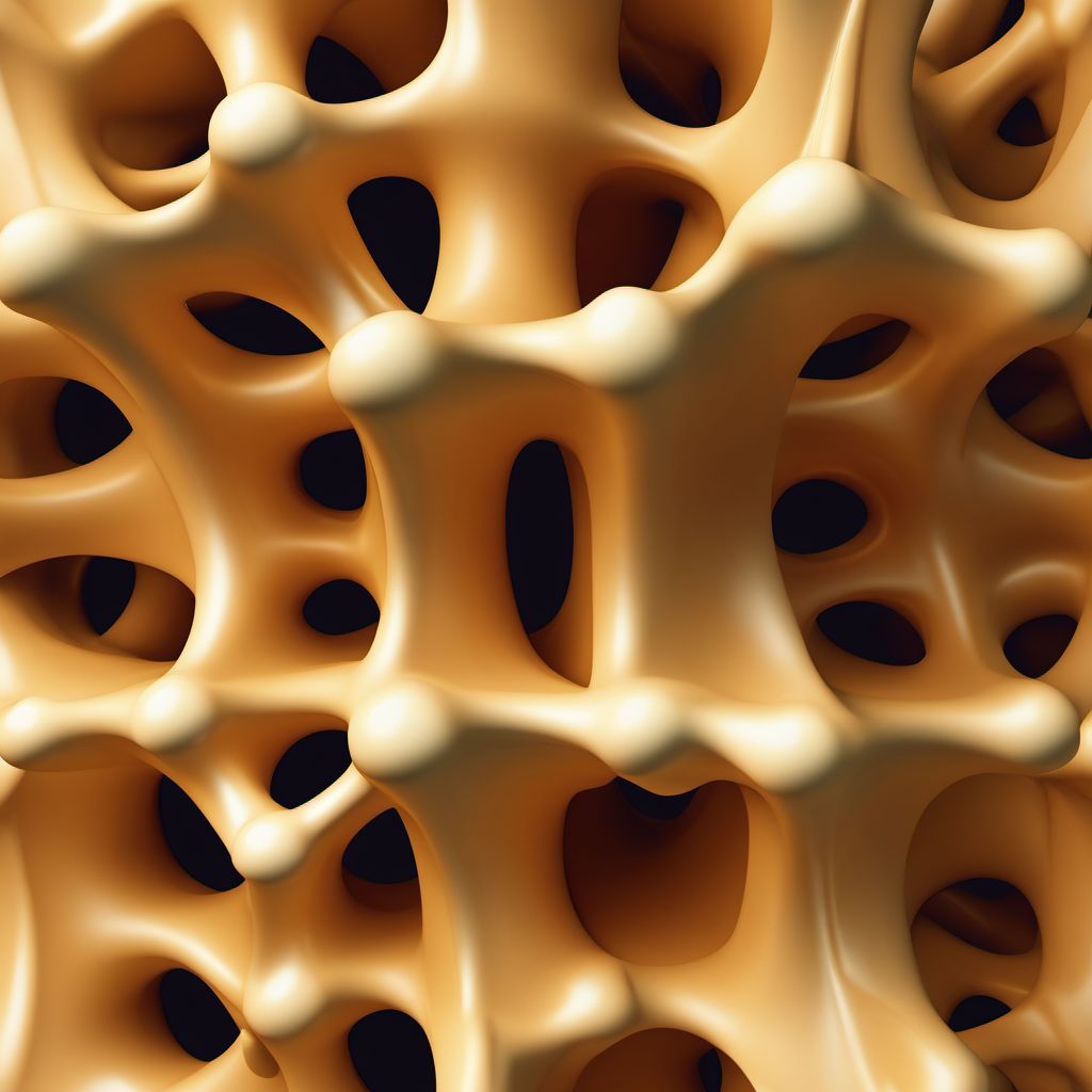 Unstable burst fracture of T5-T6 vertebra digital illustration