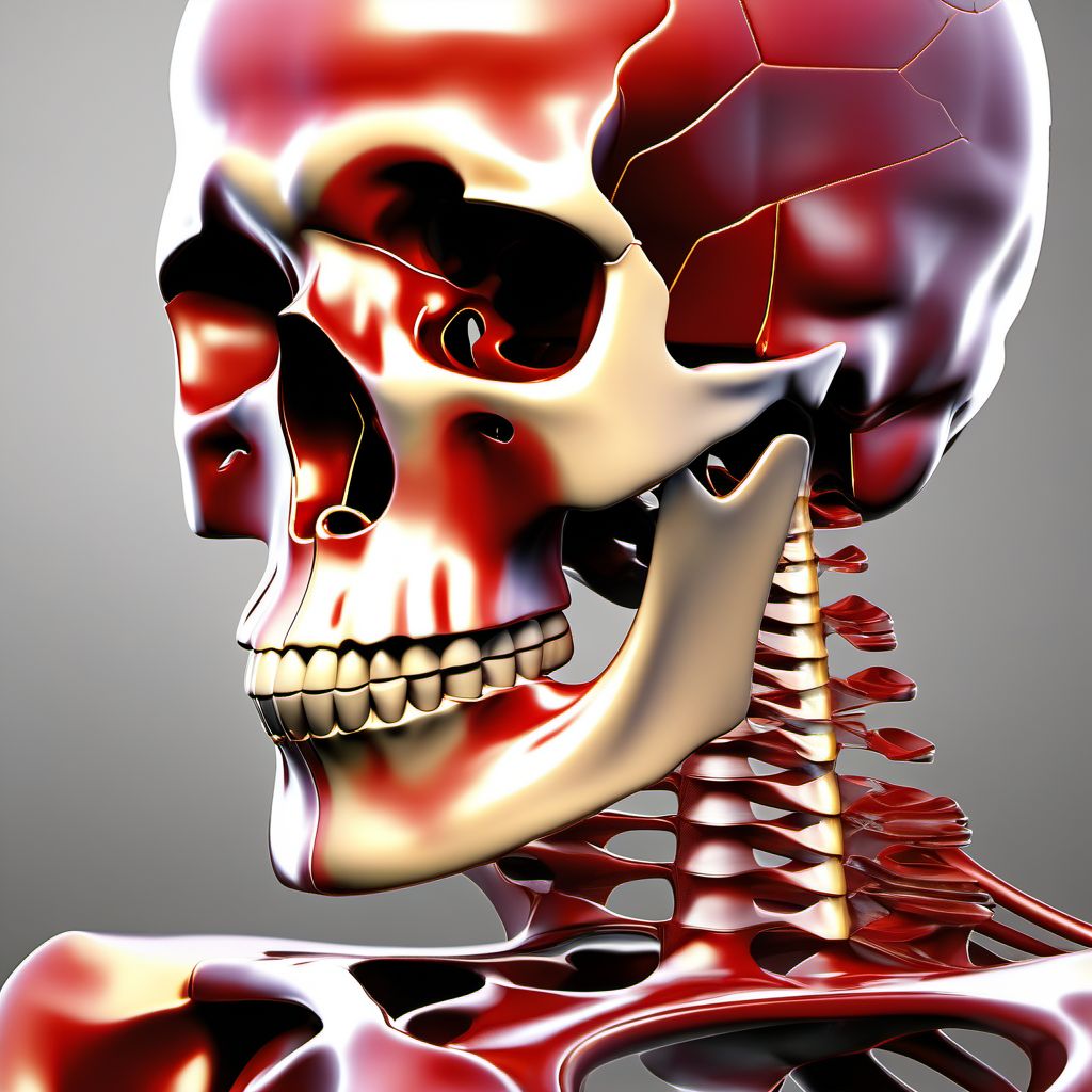 Other fracture of T11-T12 vertebra digital illustration