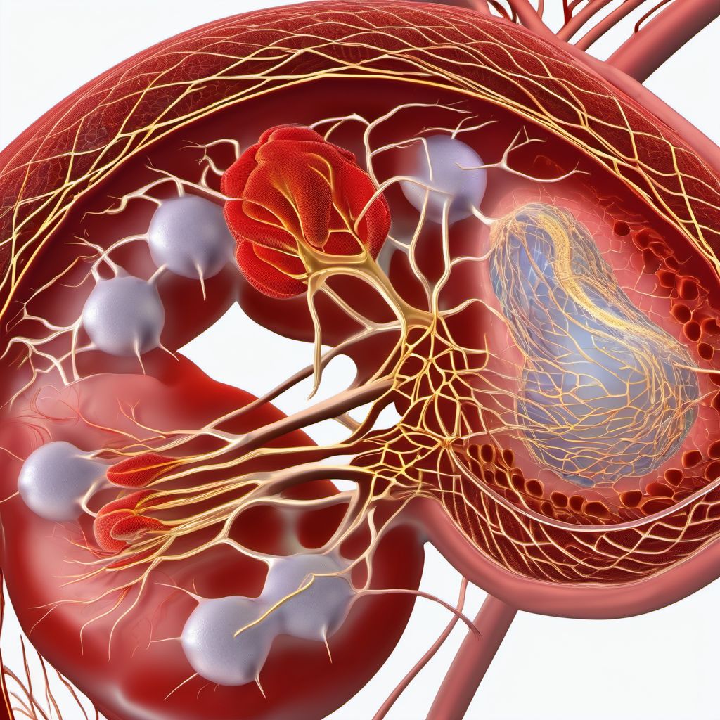 Other specified injury of other blood vessels of thorax, left side digital illustration