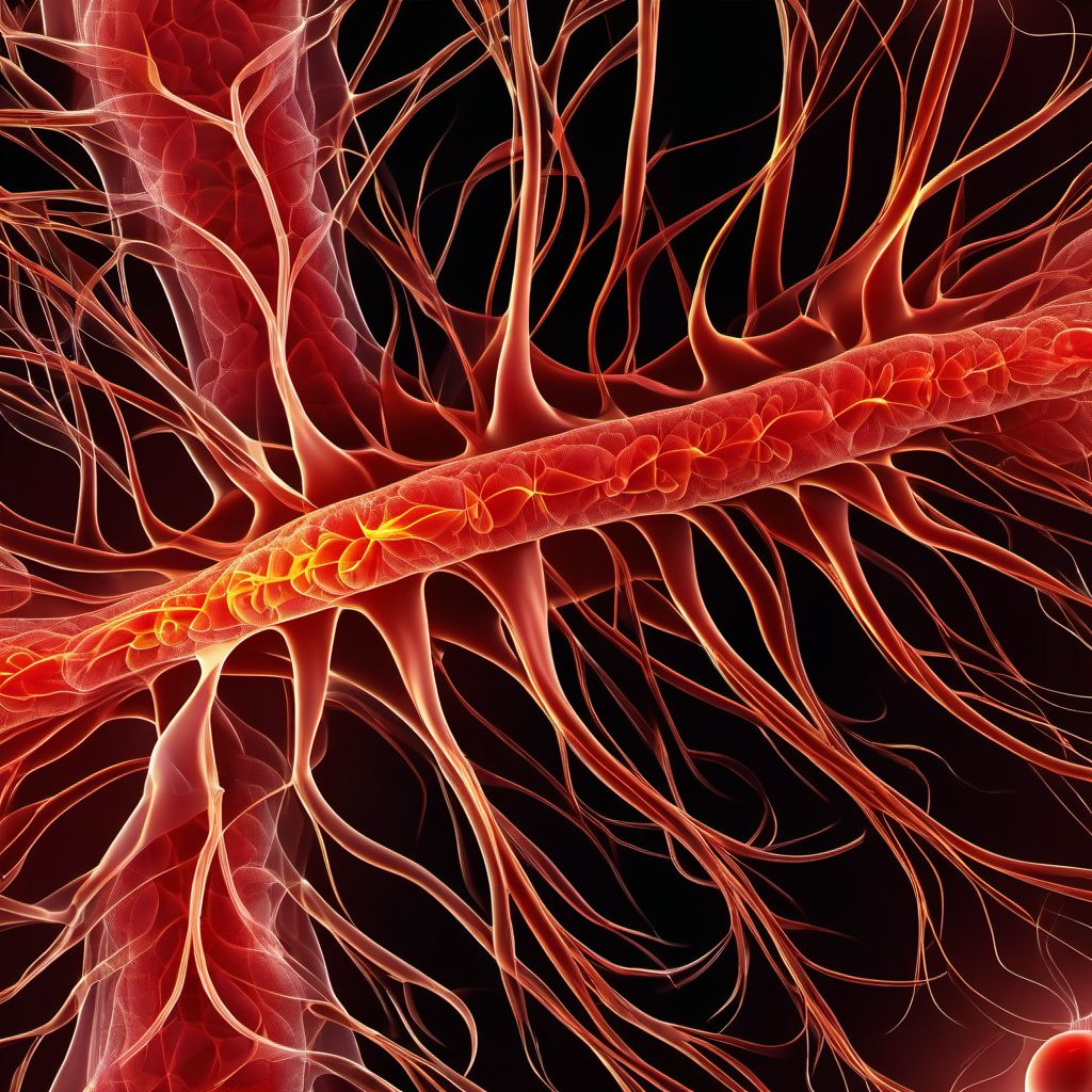 Other specified injury of other blood vessels of thorax, unspecified side digital illustration