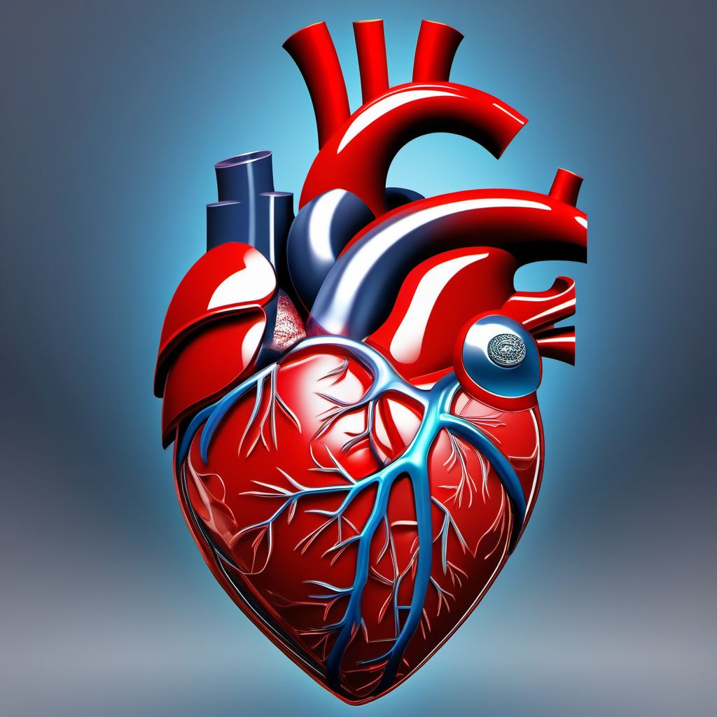 Unspecified injury of heart, unspecified with or without hemopericardium digital illustration