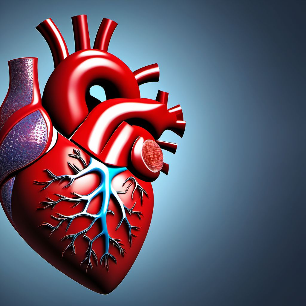 Contusion of heart, unspecified with or without hemopericardium digital illustration