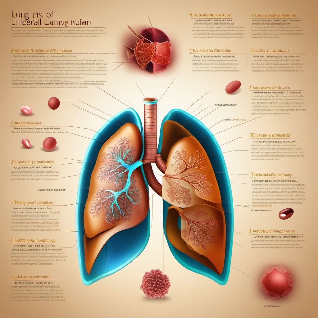 Other injuries of lung, unilateral digital illustration