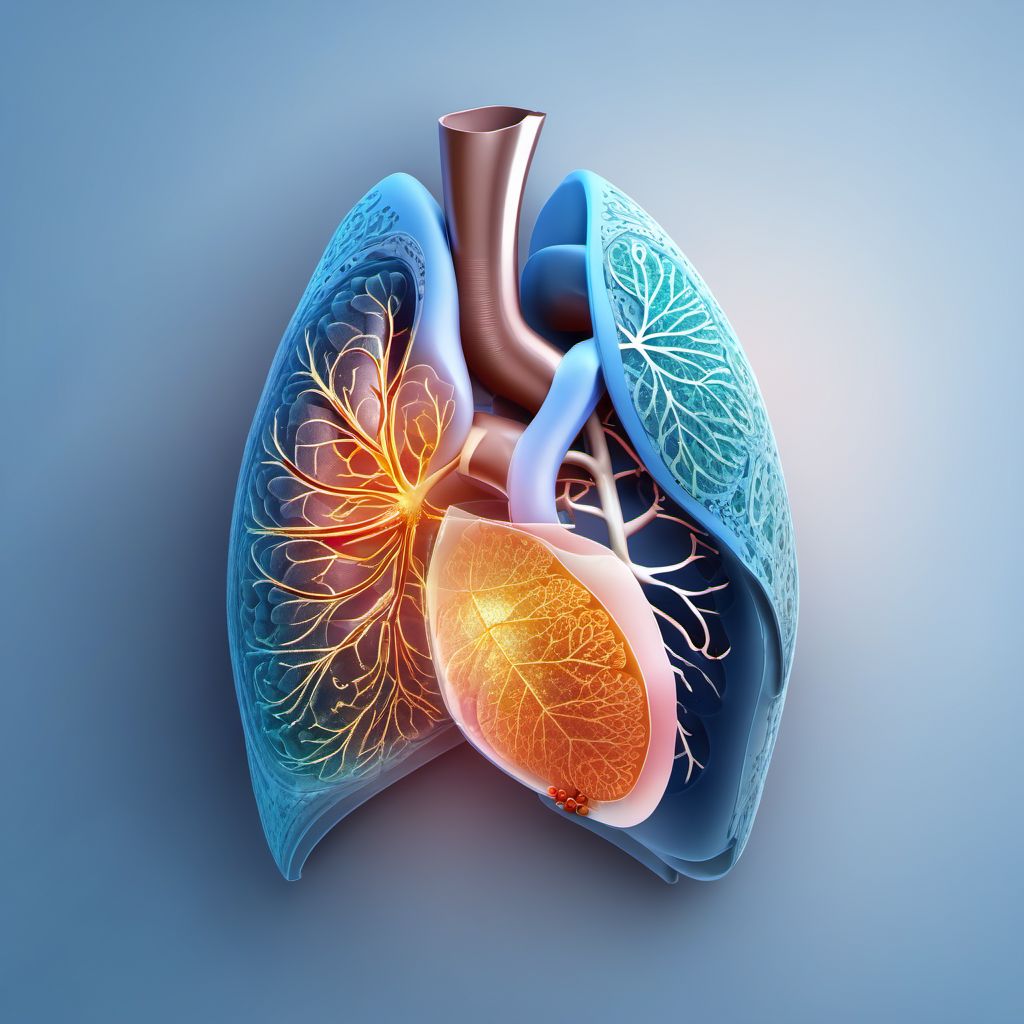 Other injuries of lung, bilateral digital illustration