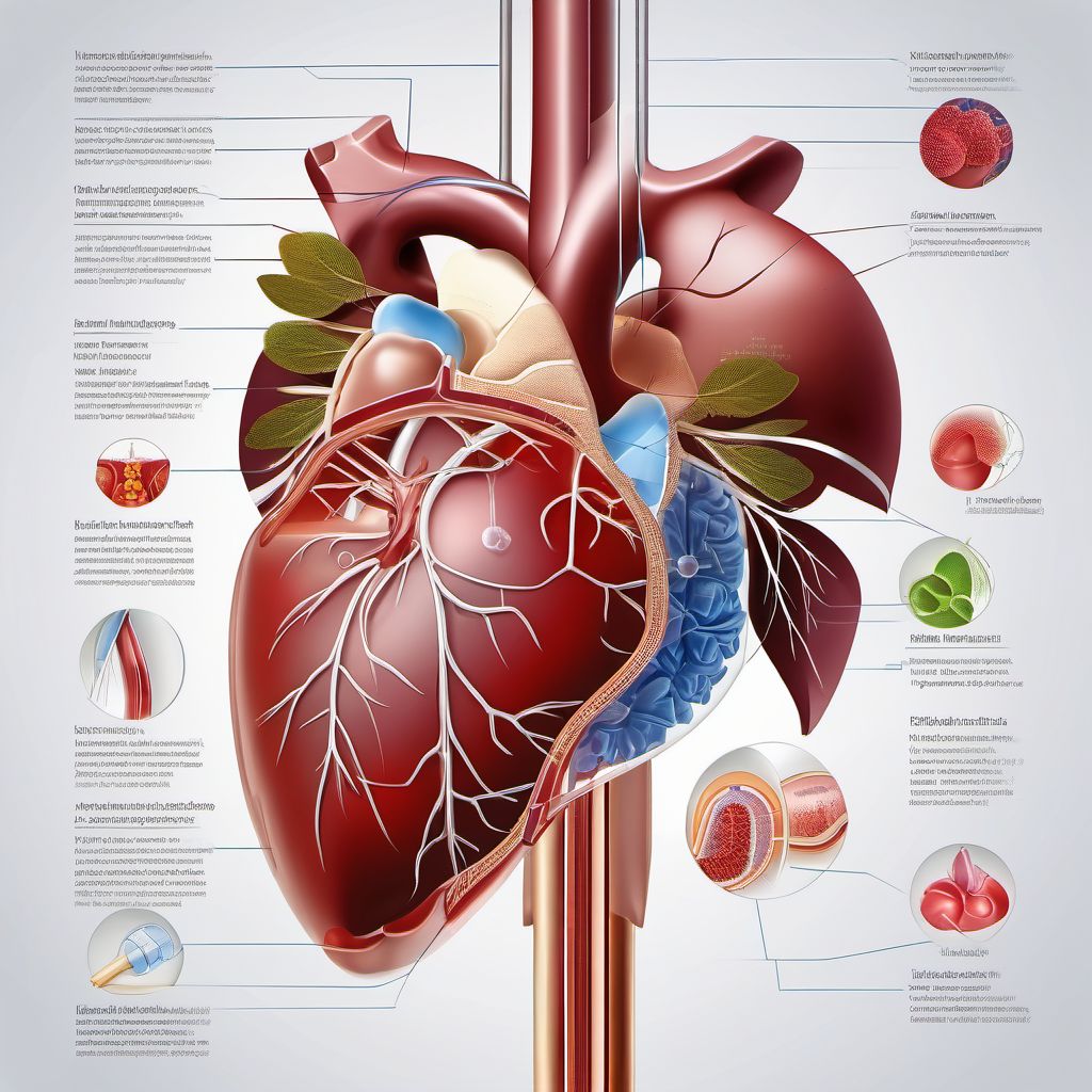 Injury of other specified intrathoracic organs digital illustration